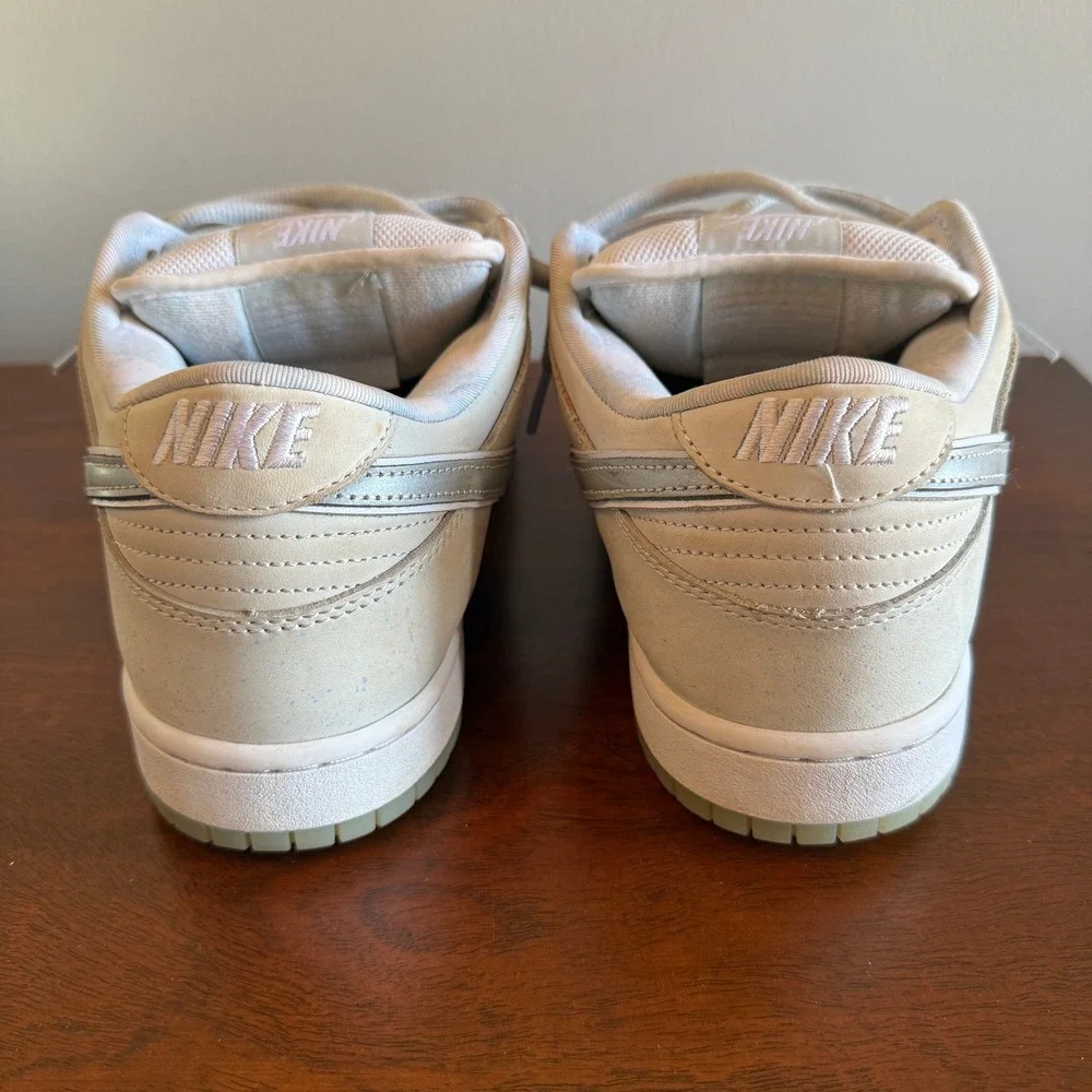 Men's Nike Dunk Low SB Gray Silver Swoosh Size 10.5 - Picture 4 of 8
